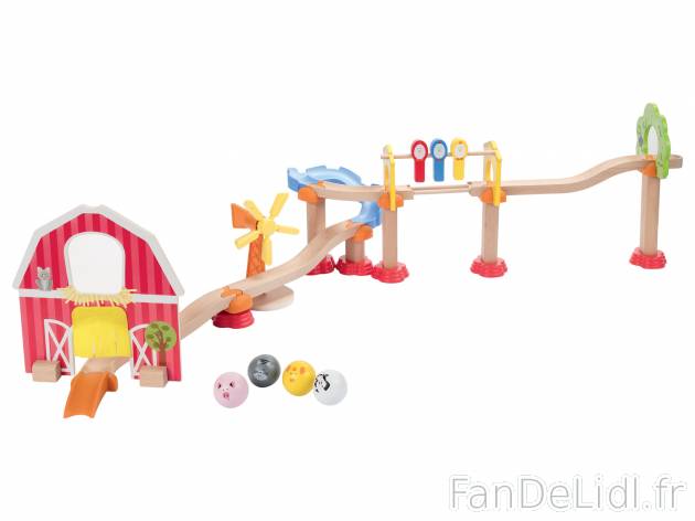 Circuit à billes en bois , le prix 19.99 &#8364; 
- Au choix : 2 en 1 : circuit ...