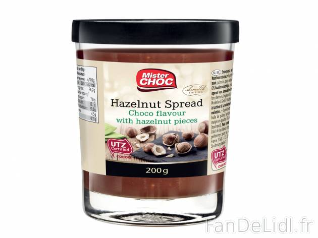 Pâte à tartiner en vente , le prix 1.29 € 
- Au choix : crème de lait avec ...