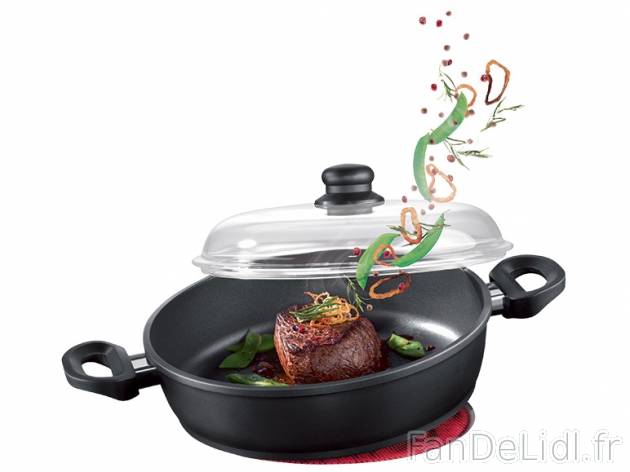 Sauteuse en fonte avec couvercle en verre , prezzo 21.99 € per L&apos;unité ...