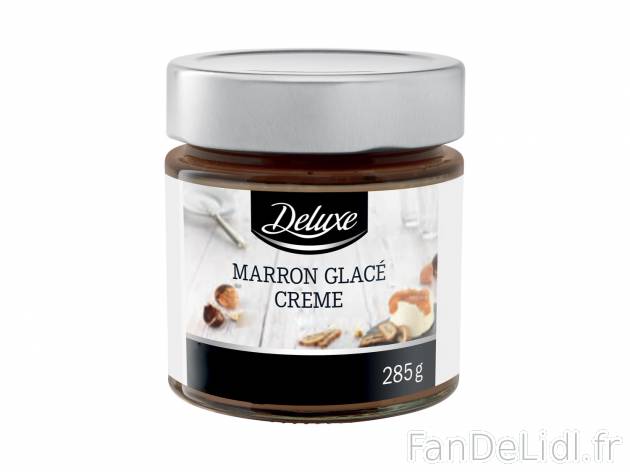 Crème de marrons glacés en vente , le prix 2.29 €