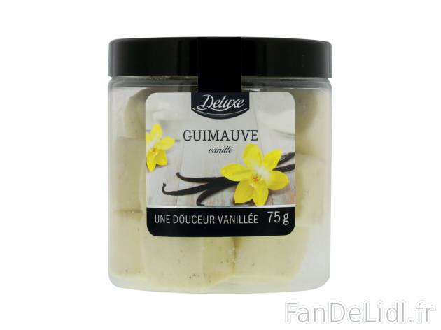 Guimauves en vente , le prix 1.29 €  
-  Au choix : myrtille, vanille ou framboise
