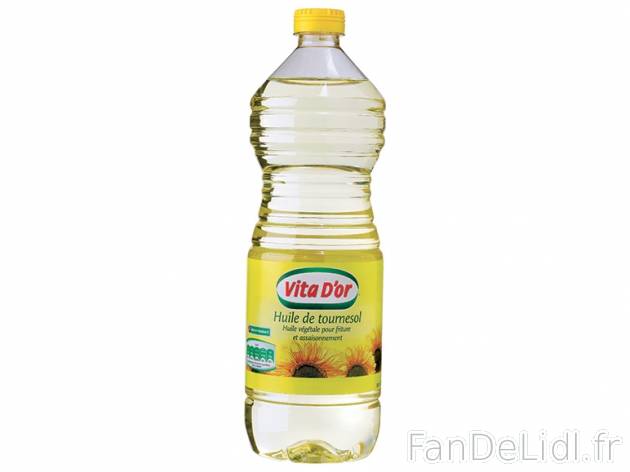 Huile de tournesol , prezzo 1.35 € per La bouteille de 1 L 
- Toute l&apos;année ...