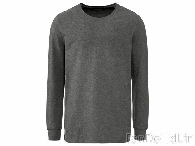 Livergy , le prix 5.99 € 
- Du S au XL selon modèle. Ex. 95 % coton et 5 % élasthanne ...