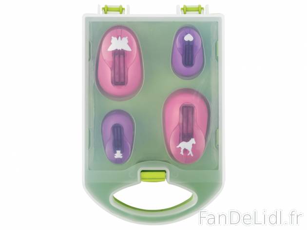 Set de perforatrices à motifs , le prix 5.99 € 
- Set de 4
- Set de perforatrices ...