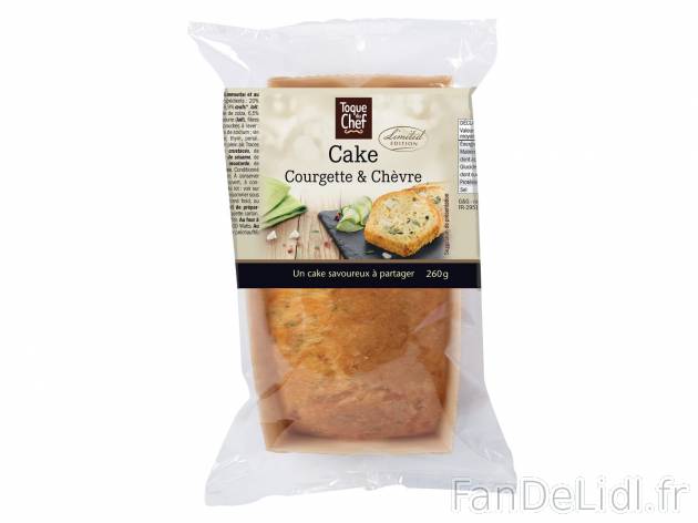 Cake courgette et chèvre , le prix 2.99 &#8364; 

Caractéristiques

- Rayon ...