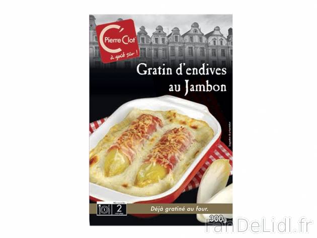 Gratin d&apos;endives au jambon , prezzo 2.99 € per 300 g, 1 kg = 9,97 € ...
