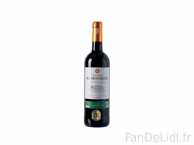 Bordeaux Supérieur Terres Authentiques 2018 AOP en , le prix 4.39 &#8364; 
- ...