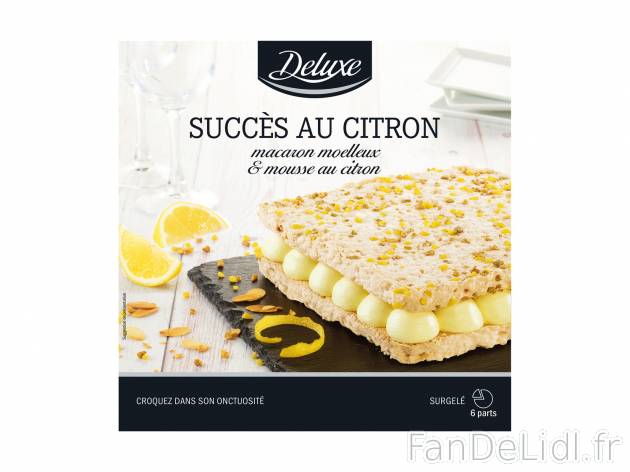 Succès au citron , le prix 5.69 &#8364;  

Caractéristiques

- surgelées