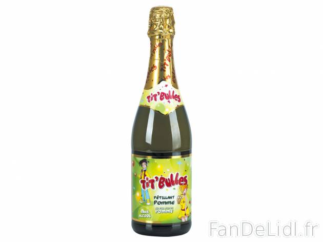 Boisson pétillante au pur jus de pomme  chez , le prix 1.79 &#8364;  
-  Sans alcool