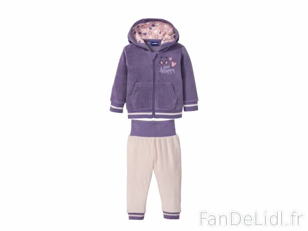Ensemble en velours fille ou garçon , le prix 6.99 € 
- Ex. 75 % coton et 25 ...