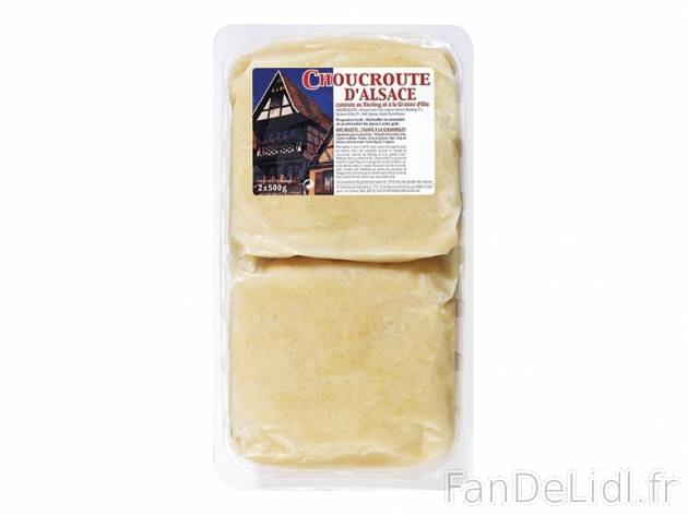 Choucroute à la graisse d&apos;oie et au Riesling , prezzo 2.49 € per 2 x 500 g