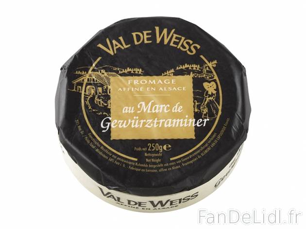 Fromage affiné à la fleur de bière ou au marc de Gewürztraminer , prezzo 2.59 ...