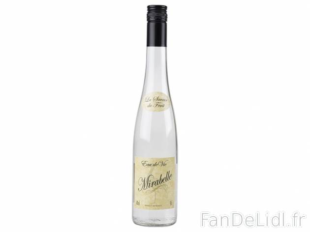 Eau-de-vie , prezzo 9.99 € per 50 cl au choix, 1 L = 19,98 € EUR. 
- 40 % Vol. ...