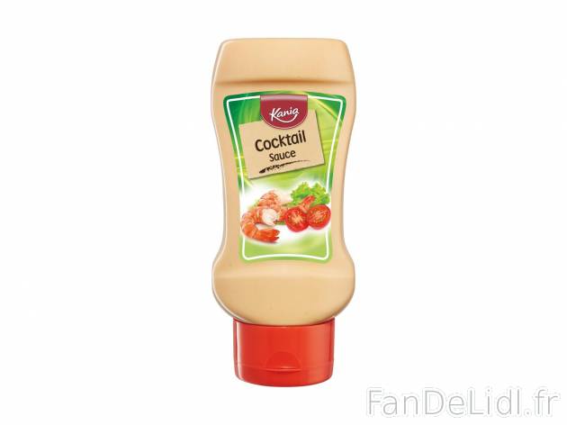 Sauce1 , prezzo 1.19 &#8364; per 350 ml au choix 
- Au choix : cocktail ou tartare ...