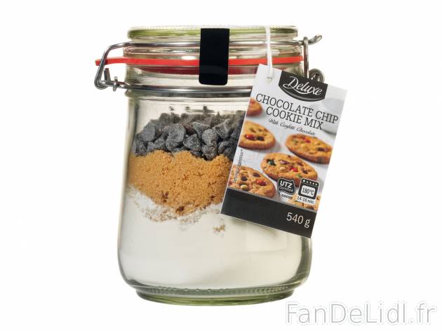 Préparation pour gâteaux , le prix 4.99 €  
-  Au choix : brownies ou cookies