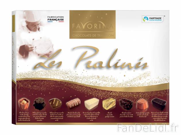 Les Pralinés , le prix 5.19 €  

Caractéristiques

- fairtrade_cocoa_program