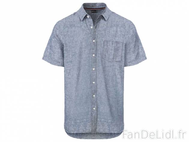 Chemise en lin chez Lidl , prezzo 8.99 EUR 
Chemise en lin 12 
- Du S au XL selon ...