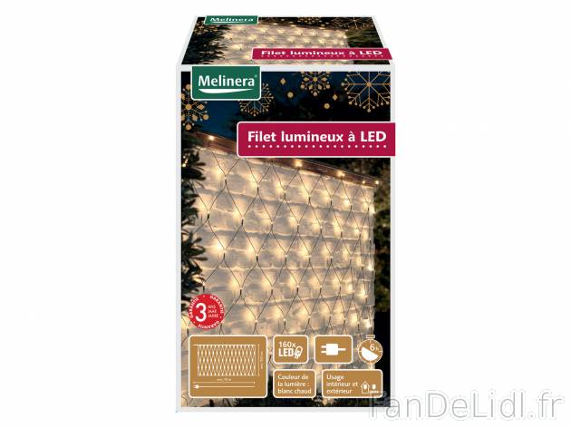 Rideau ou filet lumineux à LED , le prix 9.99 € 
- Usage intérieur et extérieur
- ...