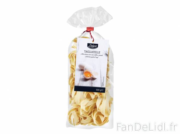 Tagliatelle , le prix 1.99 € 
- Au choix : ail des ours, au piment ou nature aux ...