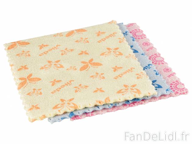 Chiffon en microfibre Vileda, le prix 2.99 € 
- Au choix : lot de 3 ou l&apos;unité
- ...
