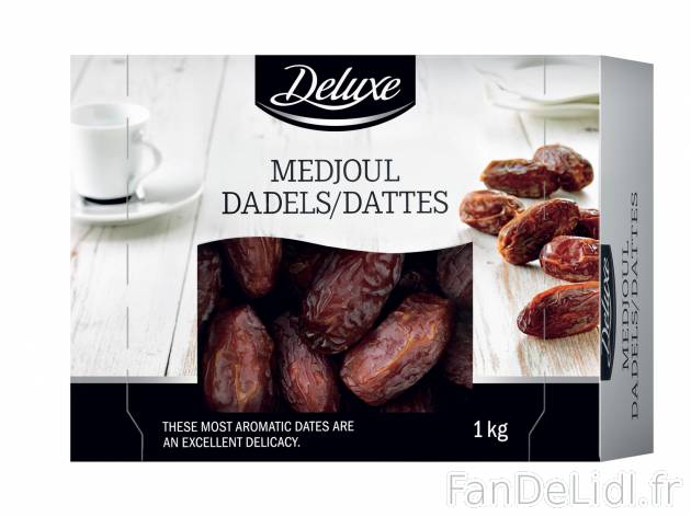 Dattes Medjoul , le prix 9.99 &#8364;  
-  In&eacute;dit chez Lidl