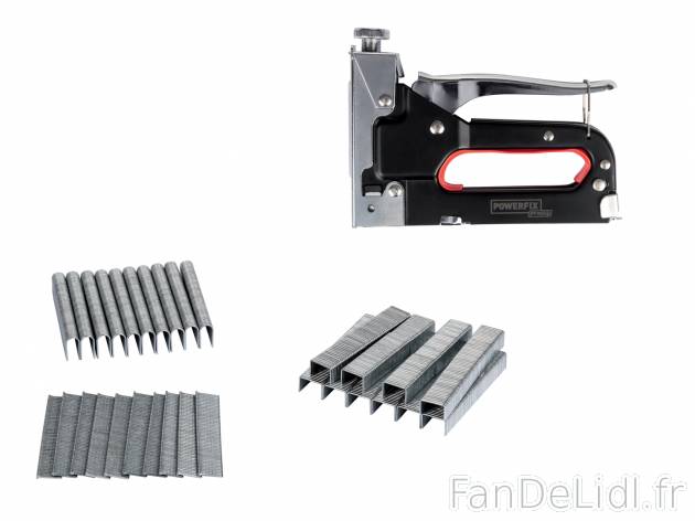 Agrafeuse manuelle et accessoires Powerfix Profi, le prix 5.99 € 
- Pour fixer ...
