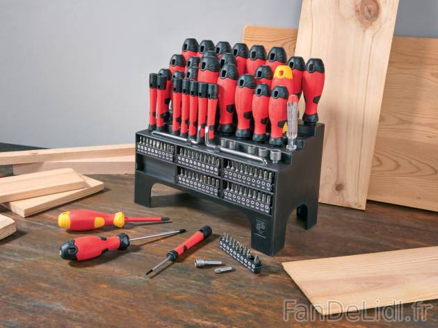 Set de tournevis XXL Powerfix Profi, le prix 29.99 € 
- Tournevis à pointe magnétique
- ...