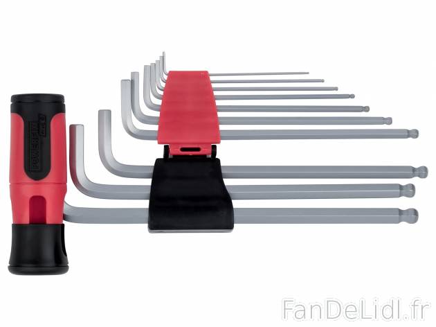 Jeu de clés mâles à tête sphérique Powerfix Profi, le prix 4.99 € 
- En ...