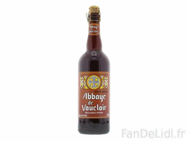 Abbaye de Vauclair brune1 , prezzo 1.99 € per 75 cl 
-  6,4 % Vol.