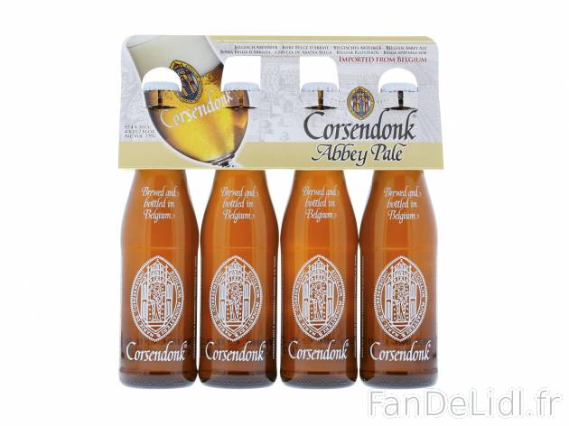 4 bières Abbey Pale Ale1 , prezzo 6.99 € per 4 x 33 cl 
-  7,5 % Vol.