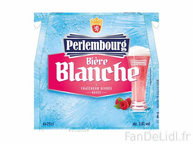 6 bières blanches aromatisées à la framboise1 , prezzo 2.79 € per 6 x 25 cl ...