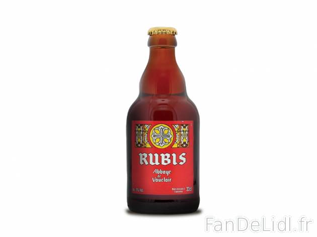 Abbaye de Vauclair rubis1 , prezzo 0.99 € per 33 cl 
-  5 % Vol.
