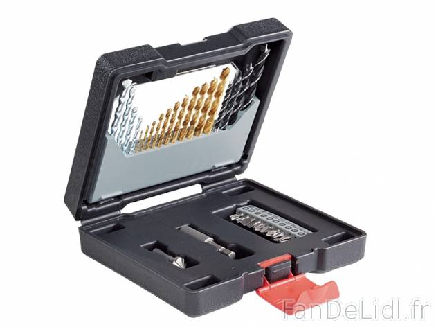 Forets, mèches et embouts , prezzo 7.99 € per Le set 
- 31 pièces : 11 forets ...