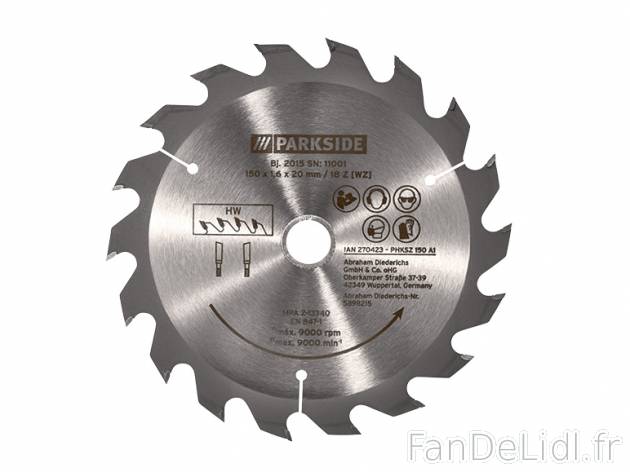 Lame de scie circulaire , prezzo 4.99 € per L&apos;unité au choix 
- 18 ...