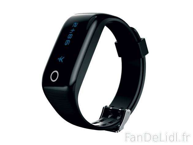Bracelet connecté fitness , le prix 24.99 € 
- Batterie lithium-ions intégrée ...