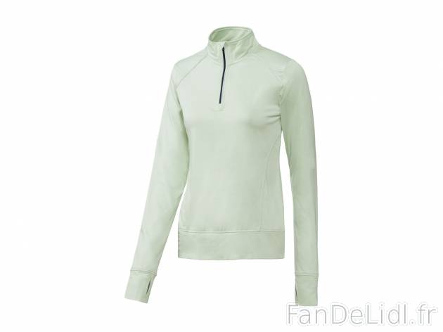 Sweat-shirt technique , le prix 8.99 &#8364; 
- Ex. 88 % polyester et 12 % &eacute;lasthanne ...