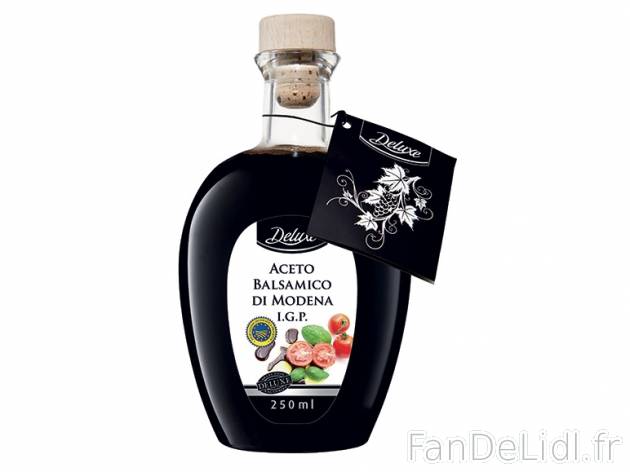 Vinaigre balsamique de Modène IGP , prezzo 2.89 € per 250 ml, 1 L = 11,56 € EUR.