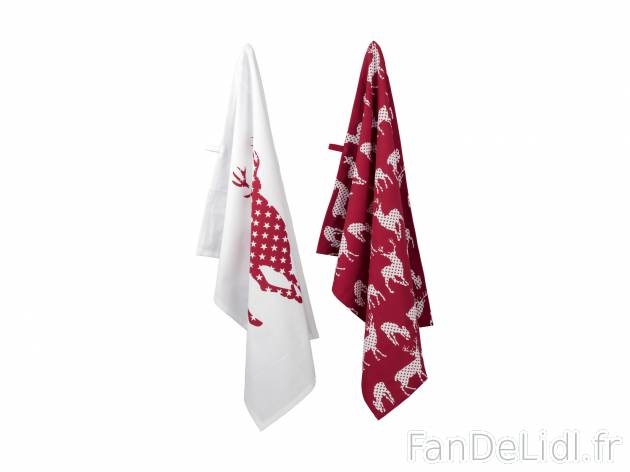 Torchons en coton , le prix 2.49 € 
- Ex. 100 % coton
- Env. 50 x 70 cm
- Lot ...