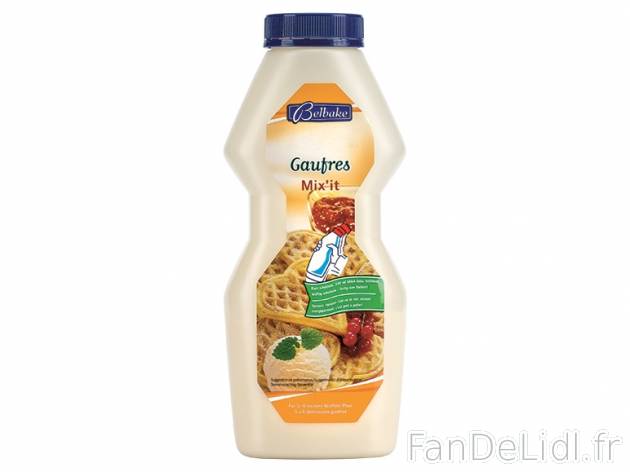 Préparation pour gaufres , prezzo 0.99 € per 222 g, 1 kg = 4,46 € EUR.