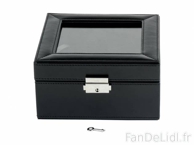 Écrin pour montres , le prix 11.99 € 
- 6 compartiments individuels avec coussins ...