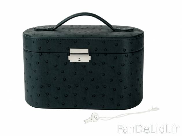 Coffret à bijoux , le prix 12.99 € 
- Verrouillable – clé incluse
- Fond ...