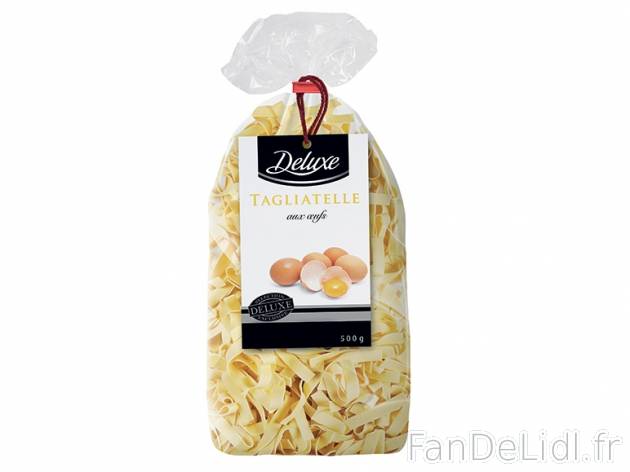 Tagliatelle , prezzo 1.69 € per 500 g au choix, 1 kg = 3,38 € EUR. 
- Au choix ...