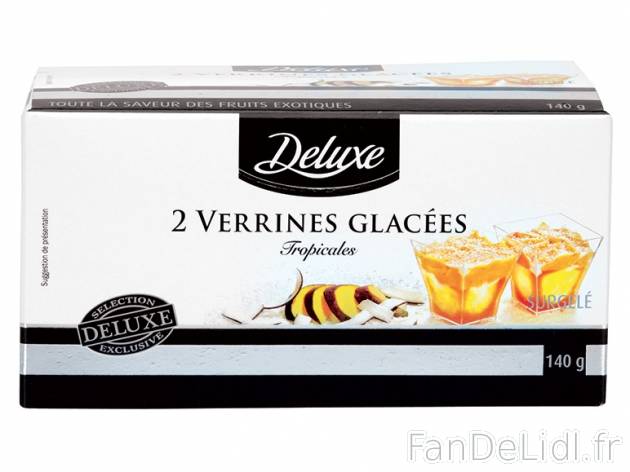 2 verrines glacées , prezzo 2.79 € per 116/140 g au choix, 1 kg = 24,05 € EUR. ...