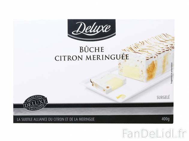 Bûche au citron meringuée , prezzo 3.99 € per 400 g, 1 kg = 9,98 € EUR.