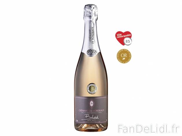 Crémant de Bordeaux Brut Rosé Balard AOC , prezzo 4.99 &#8364; 
- Temp&eacute;rature ...