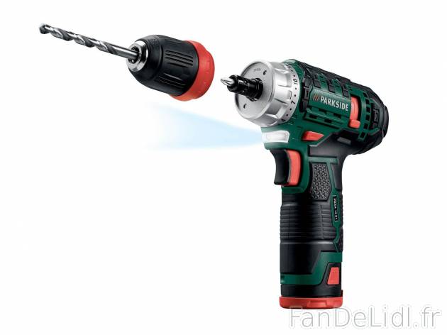 Perceuse-visseuse sans fil , prezzo 34.99 € per L&apos;unité 
- Mandrin ...