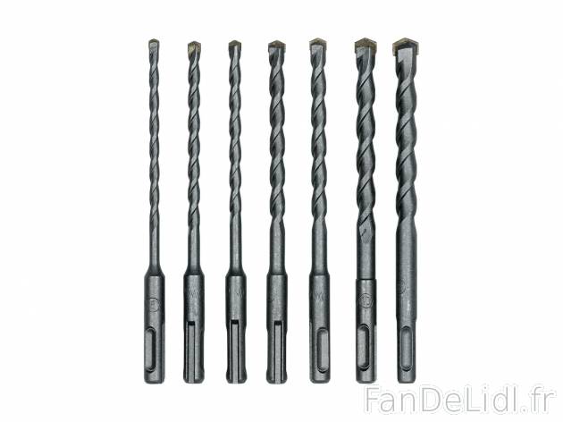 Forets SDS , le prix 4.99 € 
- Set de 7
- Pour pierre, béton léger et brique
- ...