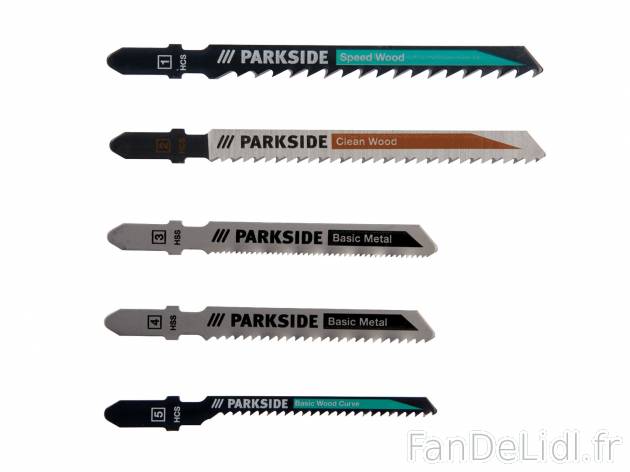 Lames de scie sauteuse , le prix 2.99 € 
- Set de 5
- Au choix : métal, pour ...