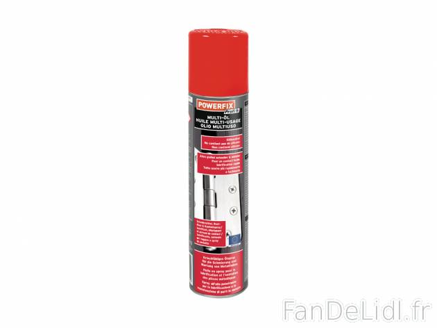 Huile multi-usage, silicone ou graphite , le prix 1.99 € 
- Env. 300 ml
- Au ...