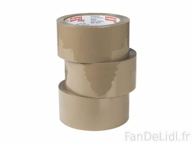Rubans adhésifs marron ou transparents , le prix 2.99 € 
- Env. 66 m x 50 mm
- ...